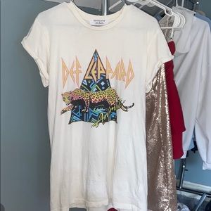 Free people x daydreamer Def leopard boy tee
